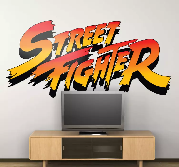 Sticker enfant logo street fighter - TenStickers