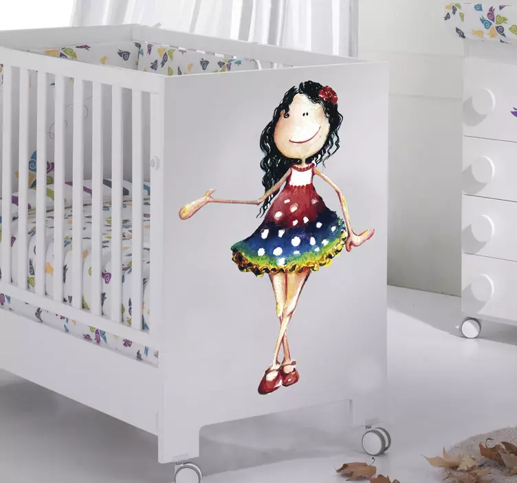 Sticker enfant Lola by Lol Malone - TenStickers