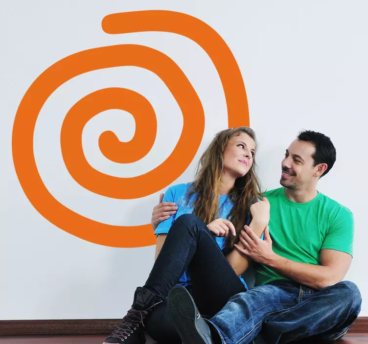 Sticker enfant spirale monochrome - TenStickers