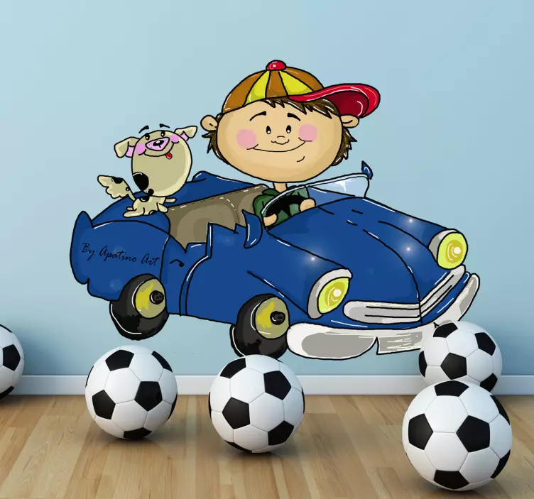 Sticker enfant voiture - TenStickers