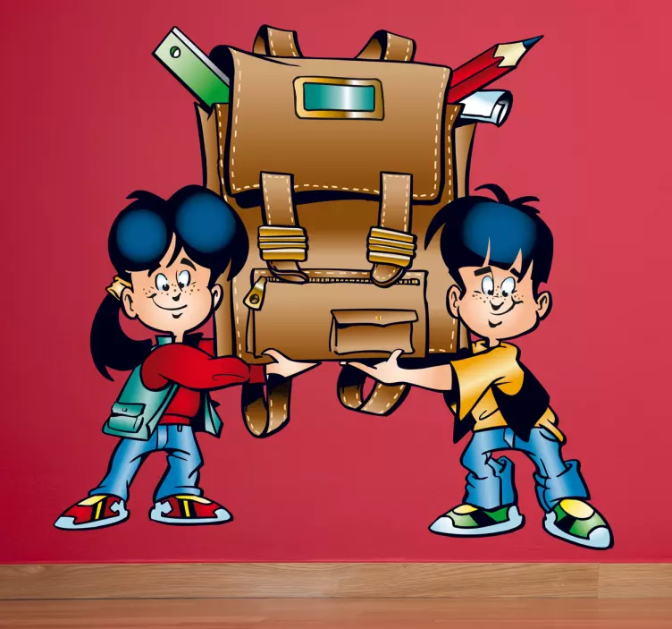Sticker enfants et cartable - TenStickers