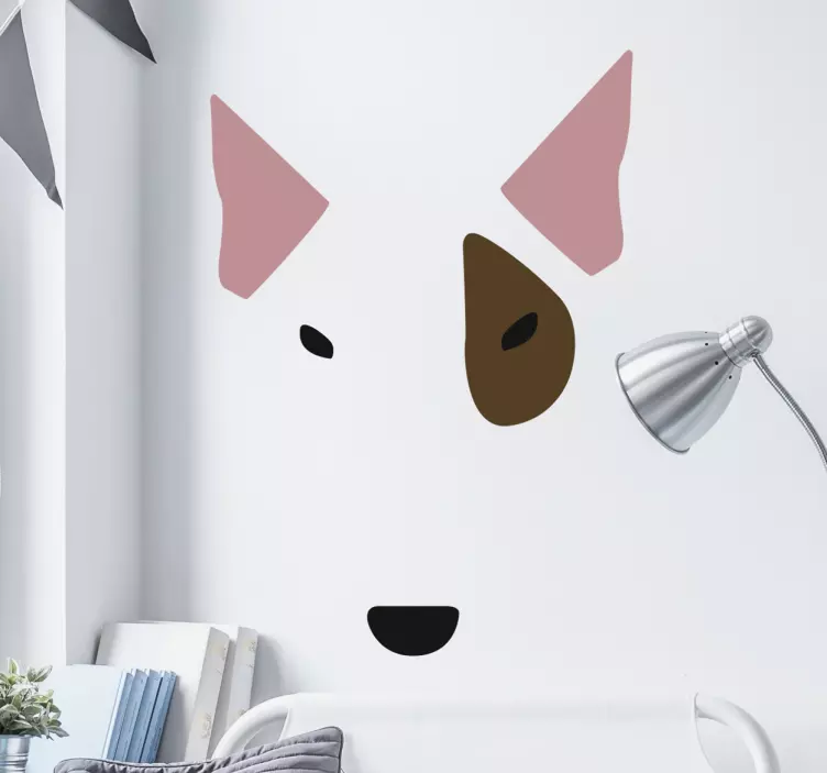 sticker face bull terrier - TenStickers