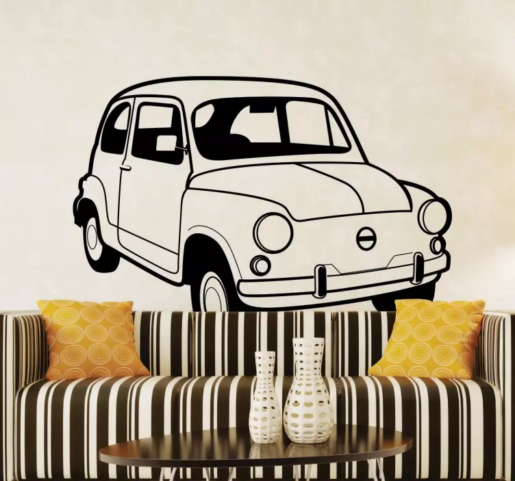 Sticker fiat 500 - TenStickers