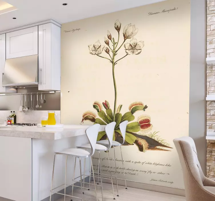 Sticker mural fleur botanique - TenStickers