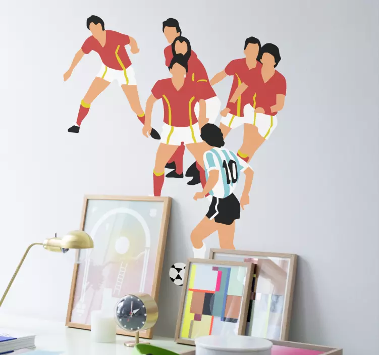 Sticker Foot Belgique Argentine 1986 - TenStickers