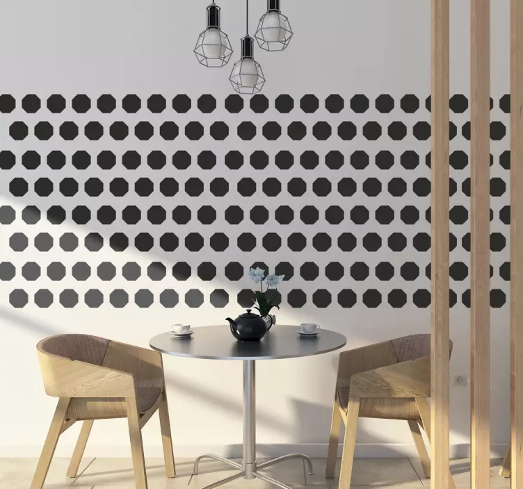 Sticker frise motifs octogones - TenStickers