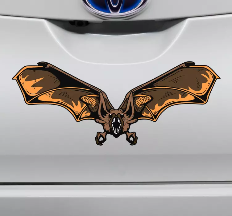 Sticker voiture chauve-souris - TenStickers