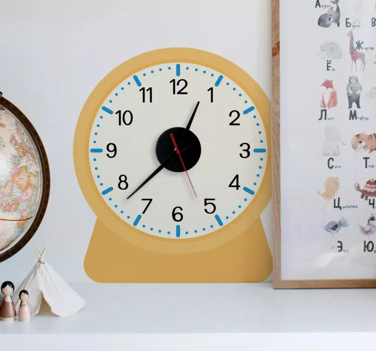 Sticker horloge pour les enfants - TenStickers