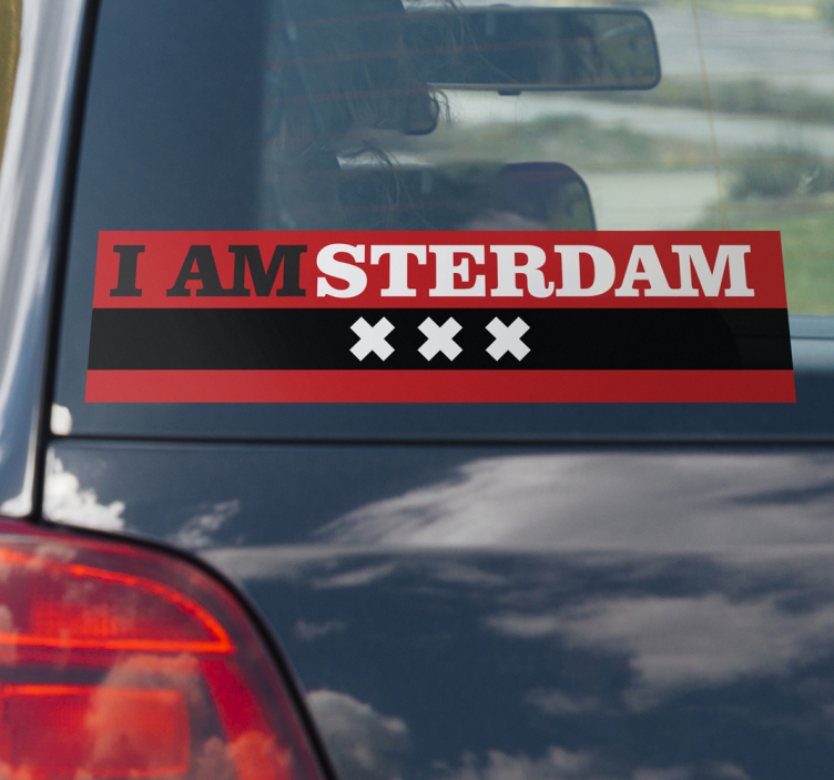 Sticker I amsterdam - TenStickers