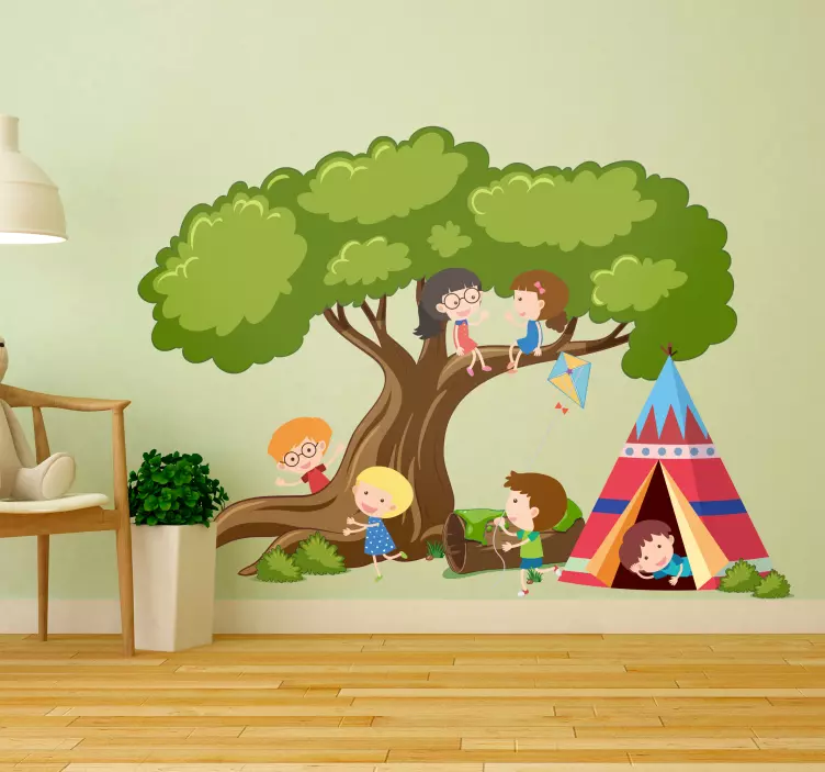 Sticker Illustration Tipi d'enfants - TenStickers
