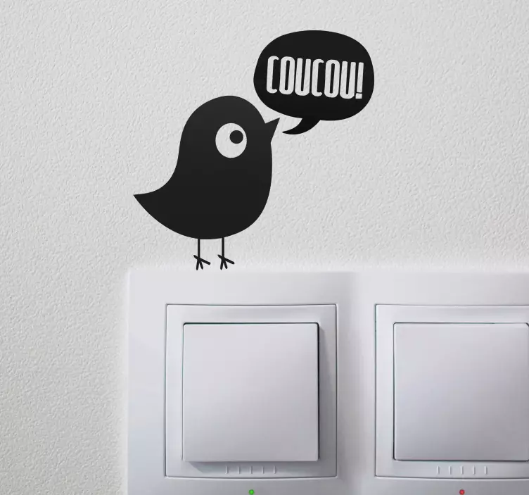 Sticker interrupteur coucou - TenStickers