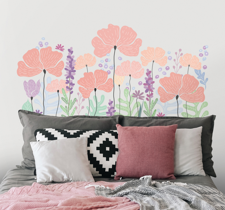 Sticker Maison Diverses fleurs de printemps - TenStickers