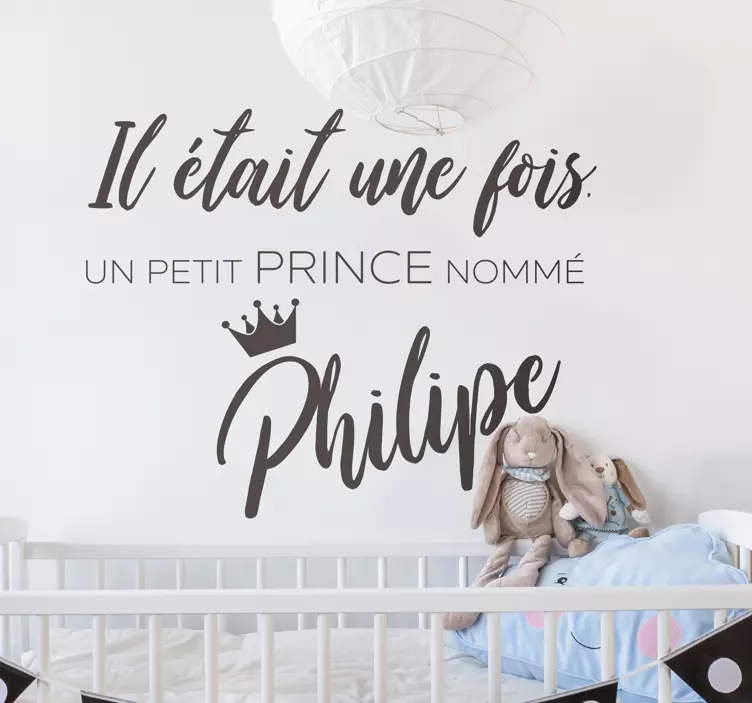 Sticker Maison Il était une fois un prince - TenStickers