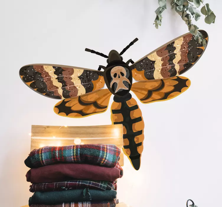 Sticker Maison Insecte avec Crâne - TenStickers