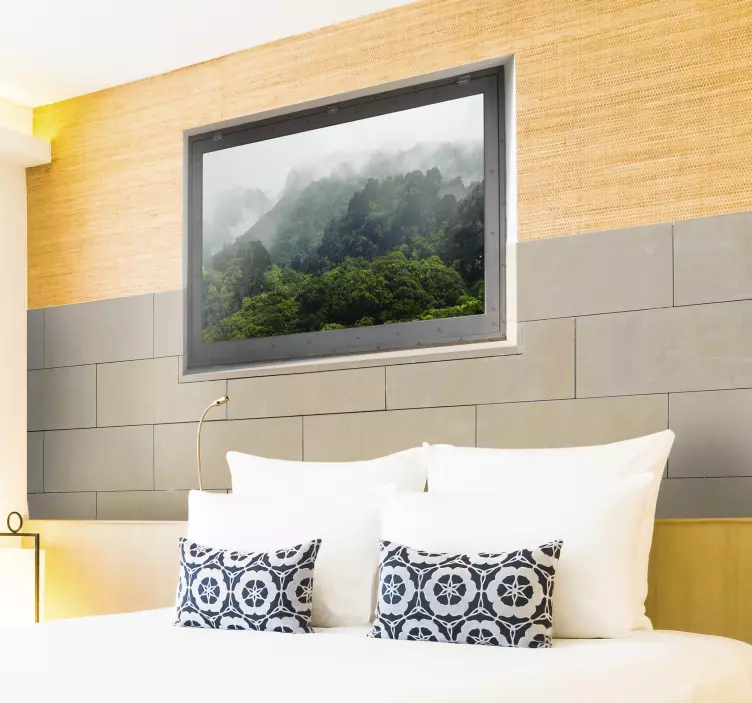 Sticker Maison Photo Murale Personnalisé - TenStickers