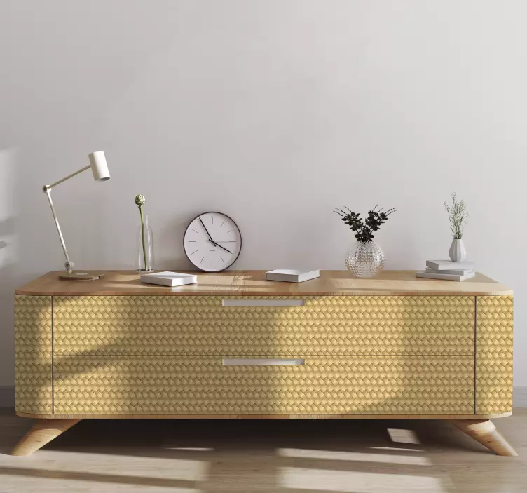 Adhésif meuble osier - TenStickers