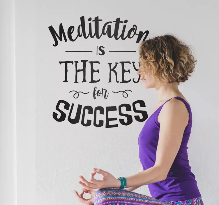 Sticker Motivation Yoga Méditation - TenStickers