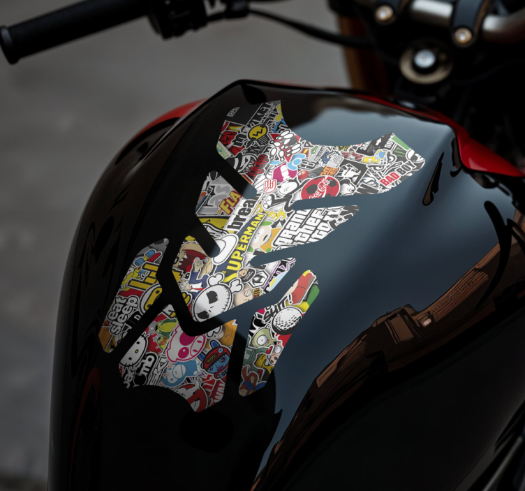 Sticker moto bombe d'autocollants - TenStickers