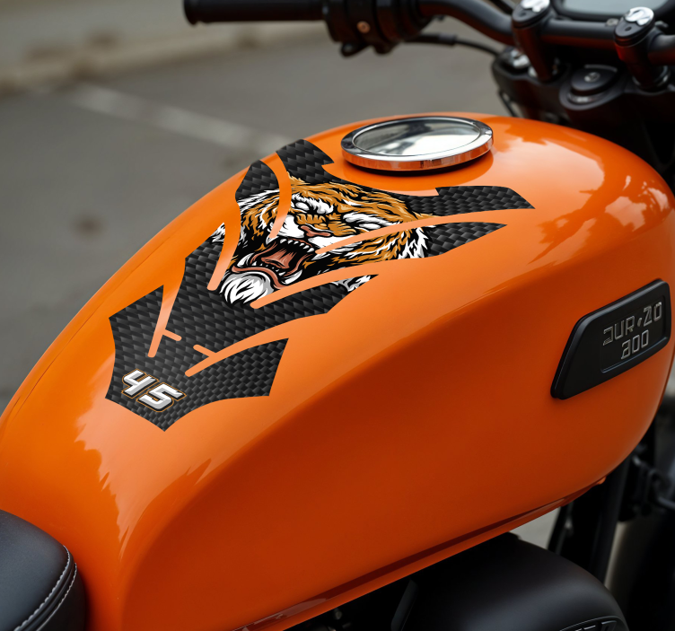 Sticker moto tigre - TenStickers