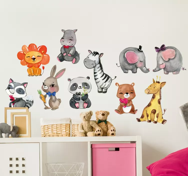 Sticker mural animaux - TenStickers
