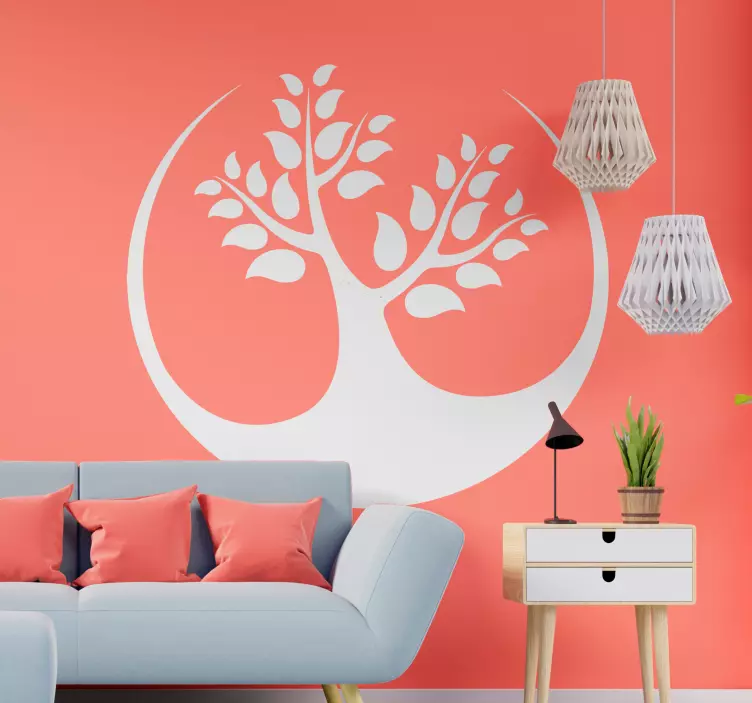 Sticker mural arbre de vie - TenStickers