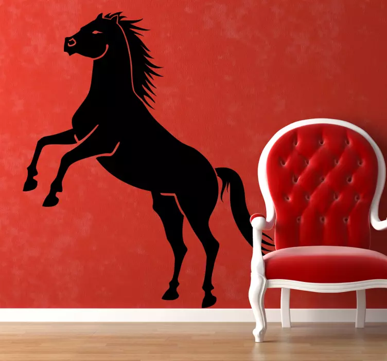 Sticker mural cheval fureur - TenStickers