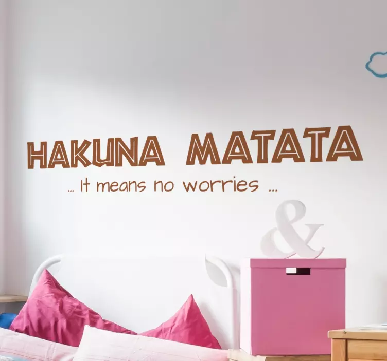 Sticker mural Hakuna Matata - TenStickers