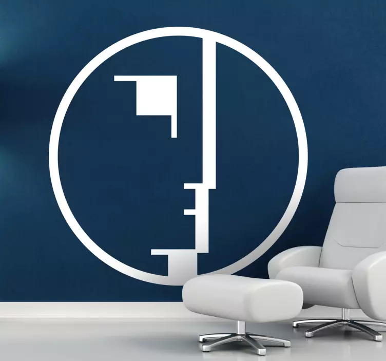 Sticker mural logo Bauhaus - TenStickers