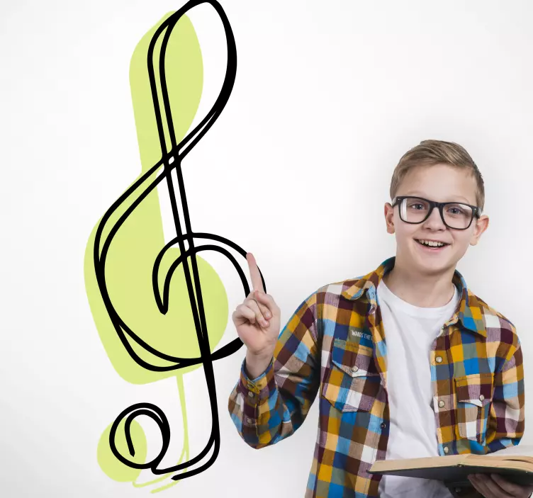 Sticker musique accent de notation musicale - TenStickers