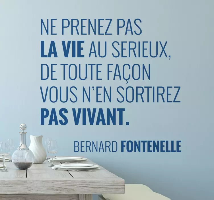 Sticker citation de Fontenelle - TenStickers