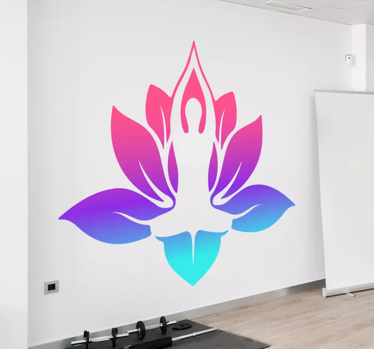 Sticker Sport Mandala et autocollant de yoga - TenStickers
