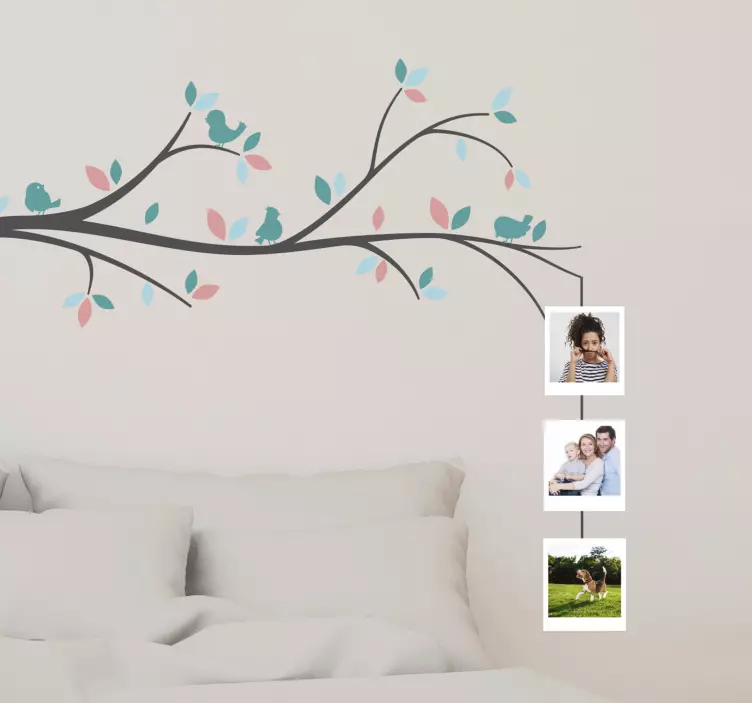 Sticker nature oiseaux sur branche - TenStickers