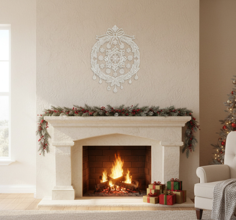 Sticker noël autocollants de fenêtre blancs - TenStickers