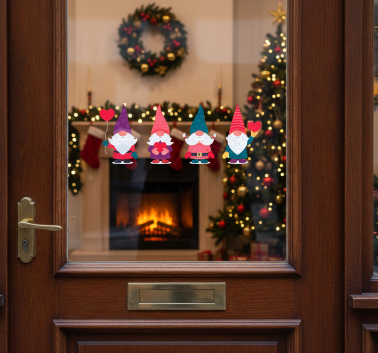 Sticker noël lutins du père noël - TenStickers