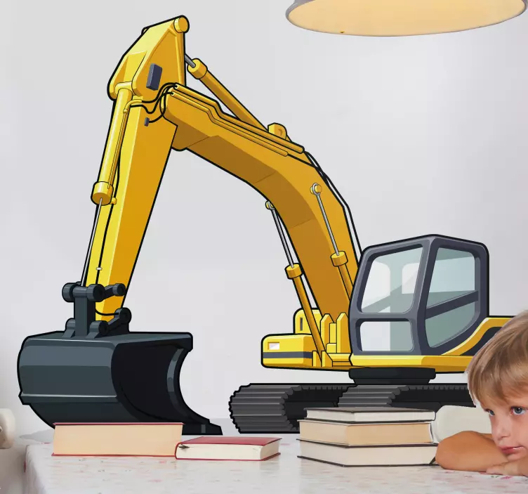 Sticker objet illustration de véhicule de construction - TenStickers