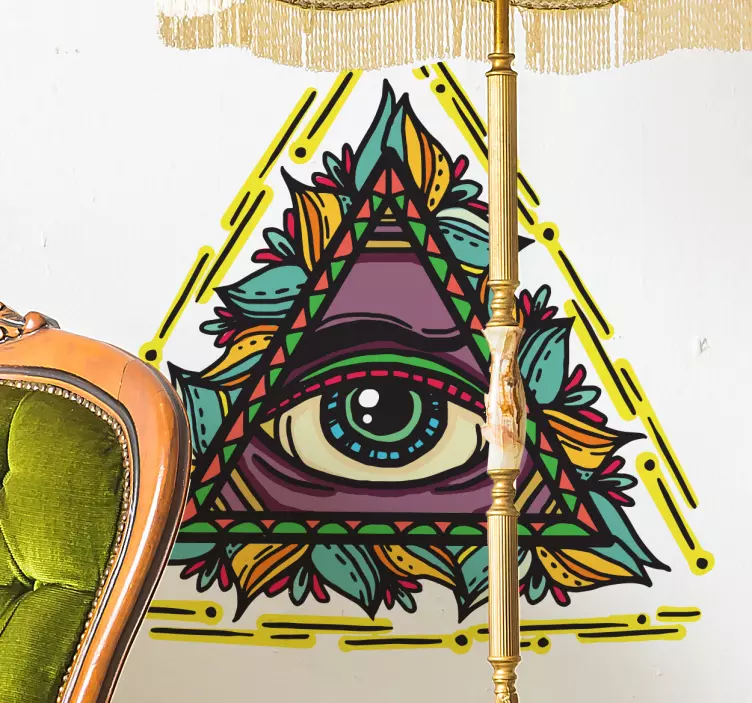 Sticker oeil style tattoo - TenStickers