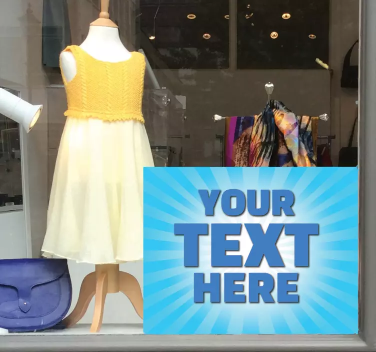 Sticker offre lumière bleu - TenStickers