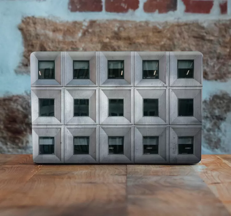 Sticker PC Architecture brutaliste - TenStickers