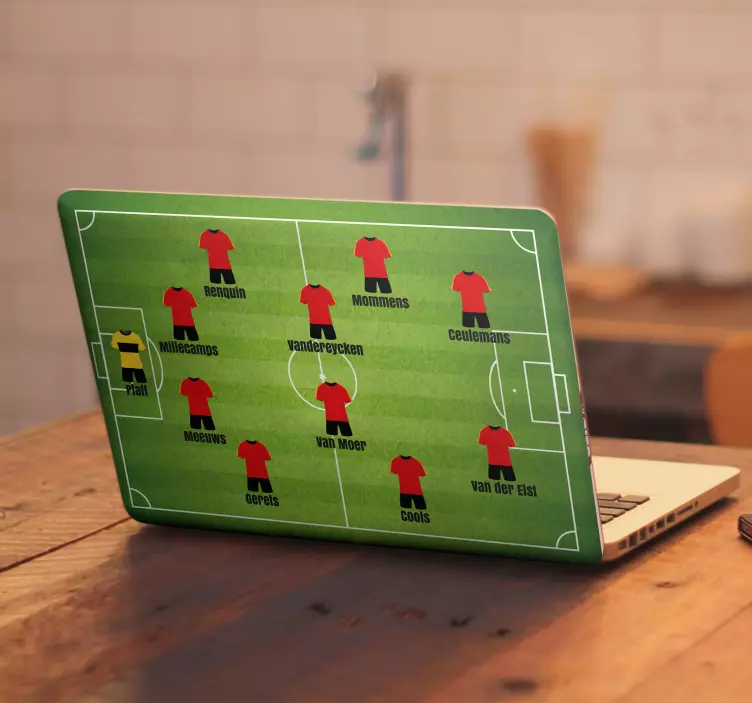 Sticker Ordinateur Portable Belgique 1980 - TenStickers