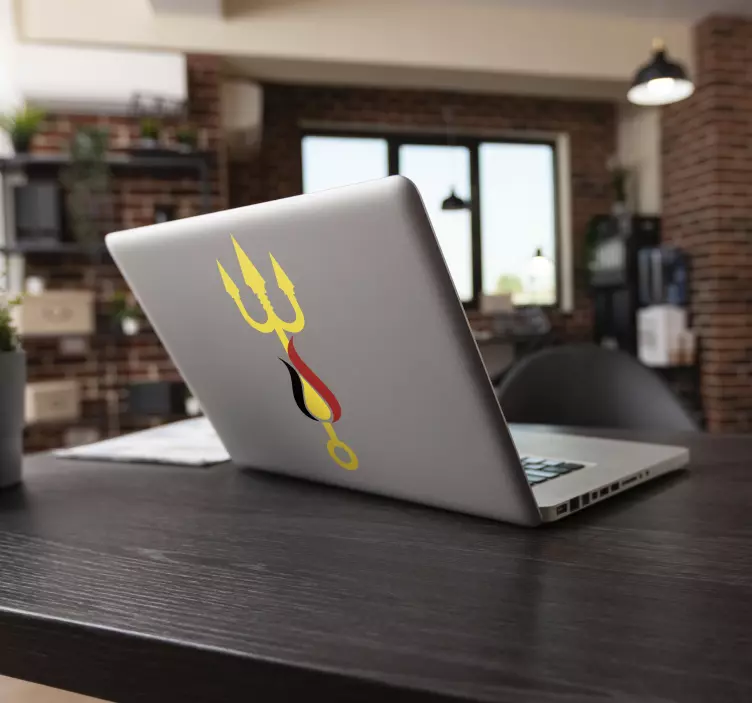 Sticker PC supporter diables rouges - TenStickers