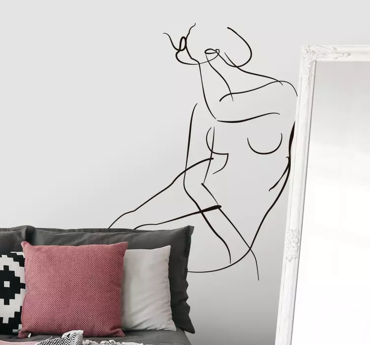 Sticker Original Silhouette femme - TenStickers