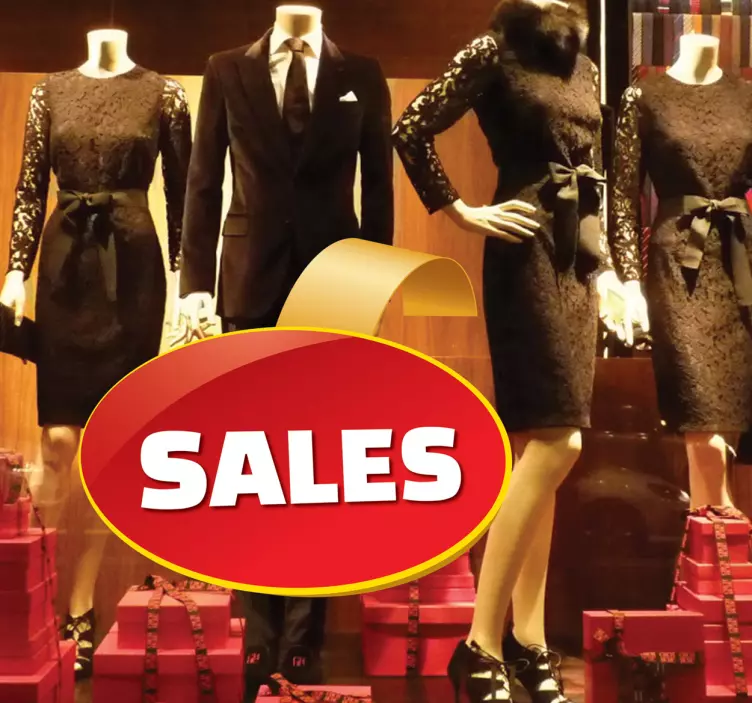 Sticker personnalisable ovale soldes - TenStickers