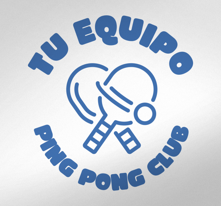 Sticker personnalisable Ping Pong club - TenStickers