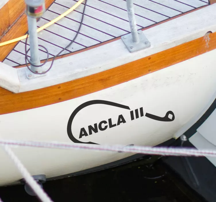 Sticker personnalisé hameçon - TenStickers