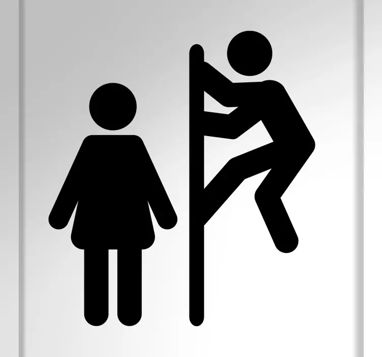 Sticker personnes et personnages figure grimpante - TenStickers