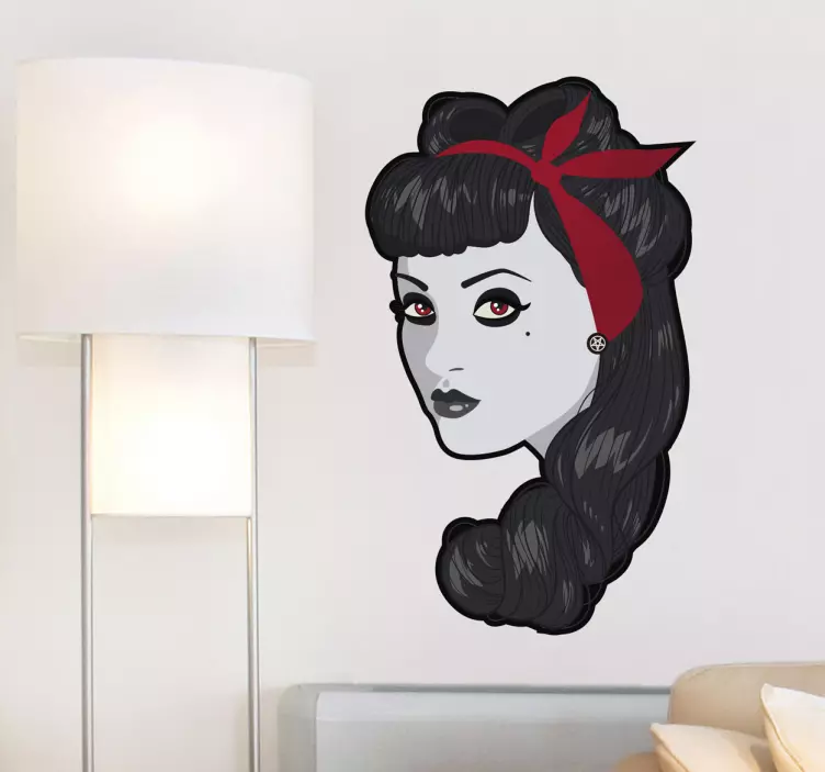 Sticker pin-up zombie - TenStickers