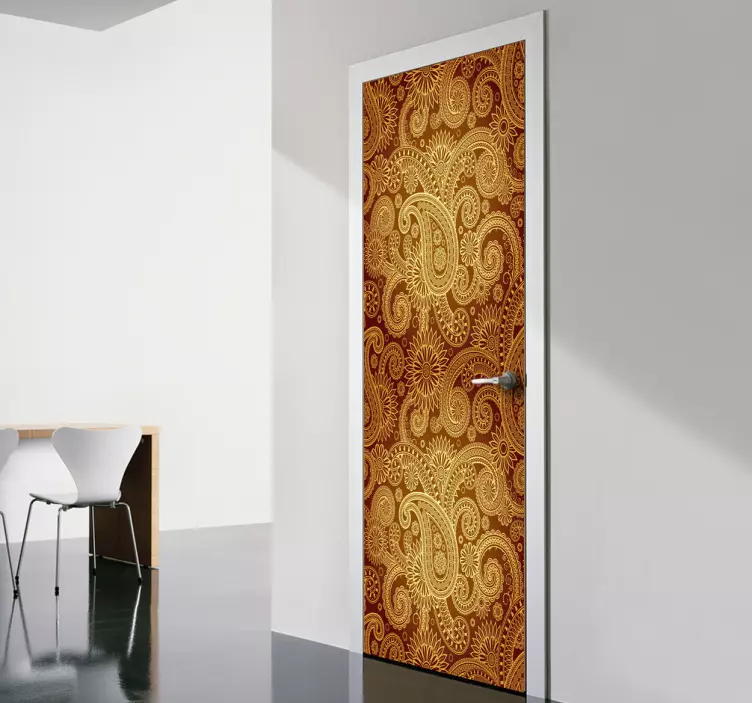Sticker porte fleurs or - TenStickers