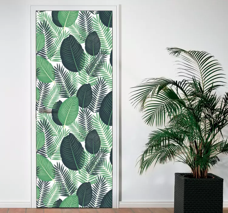 Sticker porte plantes vertes - TenStickers