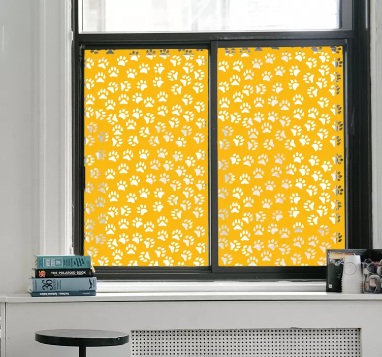 Sticker pour fenêtre empreintes d'animaux - TenStickers