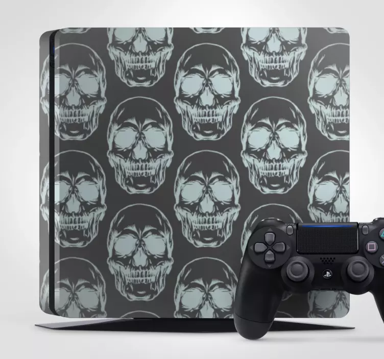 Sticker PS4 motif de crâne - TenStickers
